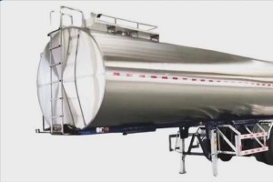 Stainless steel tanker semi trailer